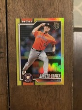 HUNTER BROWN 2026 Topps Series 1 Yellow Rainbow Foil 264 #131/399 ASTROS