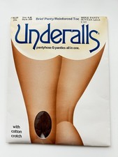 Vintage Pair UNDERALLS Pantyhose And Panties Beige Brief 310 A-B Suntan Legs