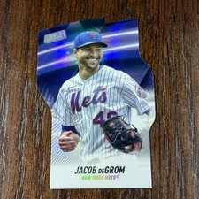 Jacob deGrom 2021 Stadium Club #T-7 Triumvirates New York Mets