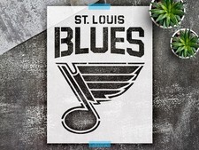 St Louis Blues Stencil for Painting Reusable NHL Hockey Team Logo Stencil for