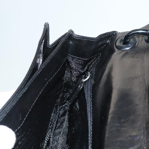 PRADA Chain Shoulder Bag Leather Black Auth 132369 - Picture 20 of 24
