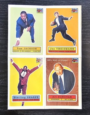 RARE 1995 ESPN NFL GAME DAY / PRIMETIME TRADING CARDS DONOVAN THEISMANN SHARPE 