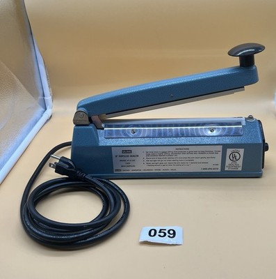 Uline H-163 Poly Bag Sealer - 8 Inch Impulse Sealer - Tested/Working