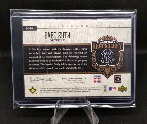 2006 SP Legendary Cuts Babe Ruth ⚾ Chronology #/550 Gold Refractor MINT🔥 - Bild 6 von 6