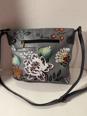 Anuschka Garden of Eden Hand-Painted Leather Crossbody Bag