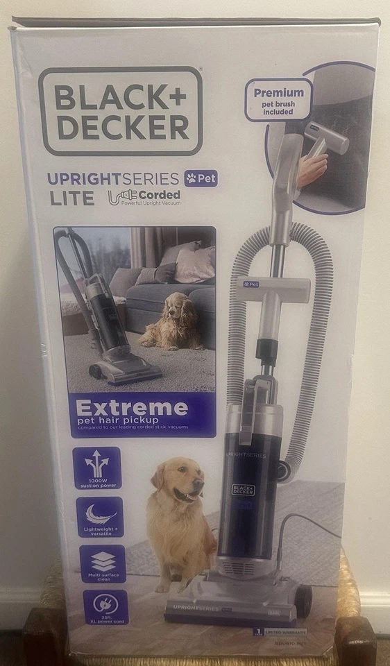 New Black+Decker Upright Series Lite PET 2L Upright Vacuum BDUR10-PET 1000W HEPA - Image 4 of 4