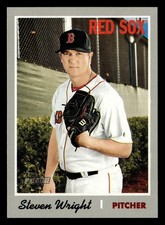 Steven Wright 2019 Topps Heritage #215 Boston Red Sox Buy10get5FREE