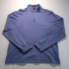 Logan Hill Quarter 1/4 Zip Pullover Sweater Long Sleeve Shirt Mens Med