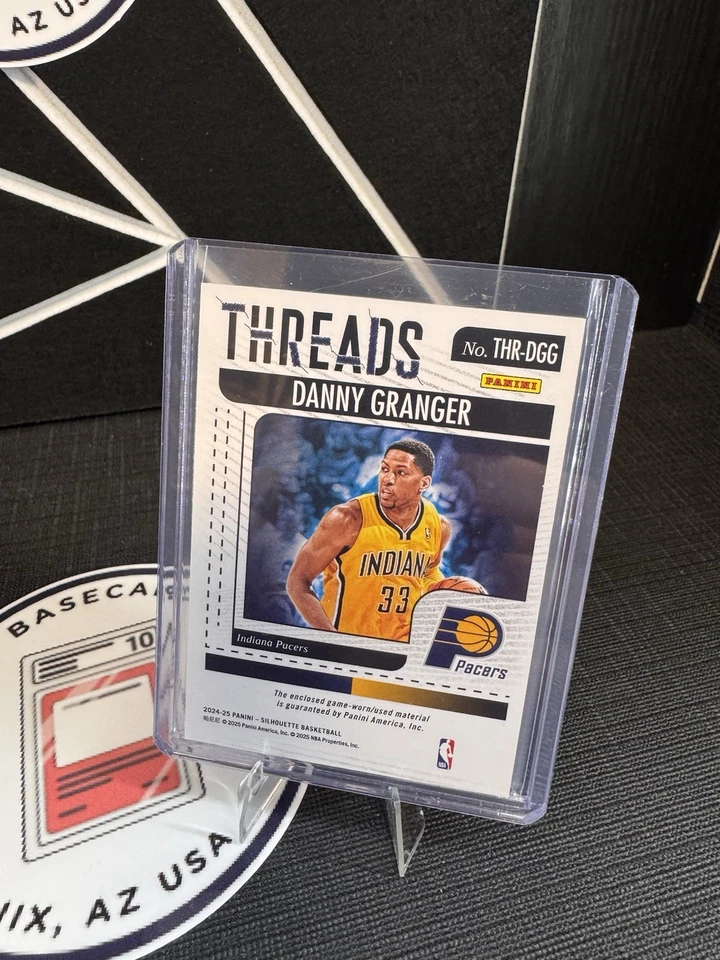 2024-25 Silhouette Danny Granger 4 colores parche hilos Indiana Pacers Foto 2 de 2