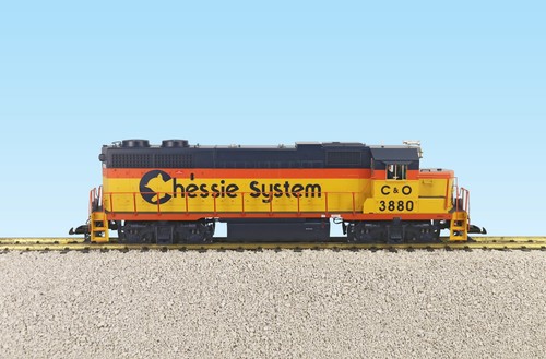 USA Trains Escala G 22233 SISTEMA AJEDREZ GP38-2 AMARILLO/AZUL | Condition: New