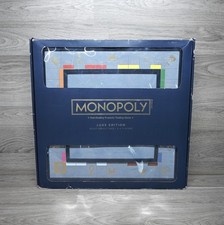 Leggi🔻Nuovo con scatola Monopoly Luxe Edition Blu Navy Luxury Gioco da Tavolo Adulto da Collezione