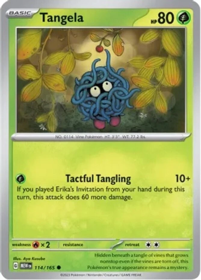 Tangela Pokemon Card for sale | eBay