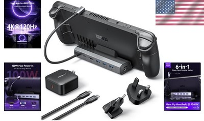 Pro Gaming Dock Station HDMI 2.1 4K 120Hz for ROG Ally X, Legion