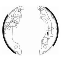 Bremsbackensatz Hinten Fiat Punto 2 Textar Trommelbremse 91054300