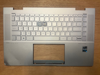 HP Envy X360 15-EW Series Backlit UK Keyboard - 1 Key + Scharniers + Rubber Cup