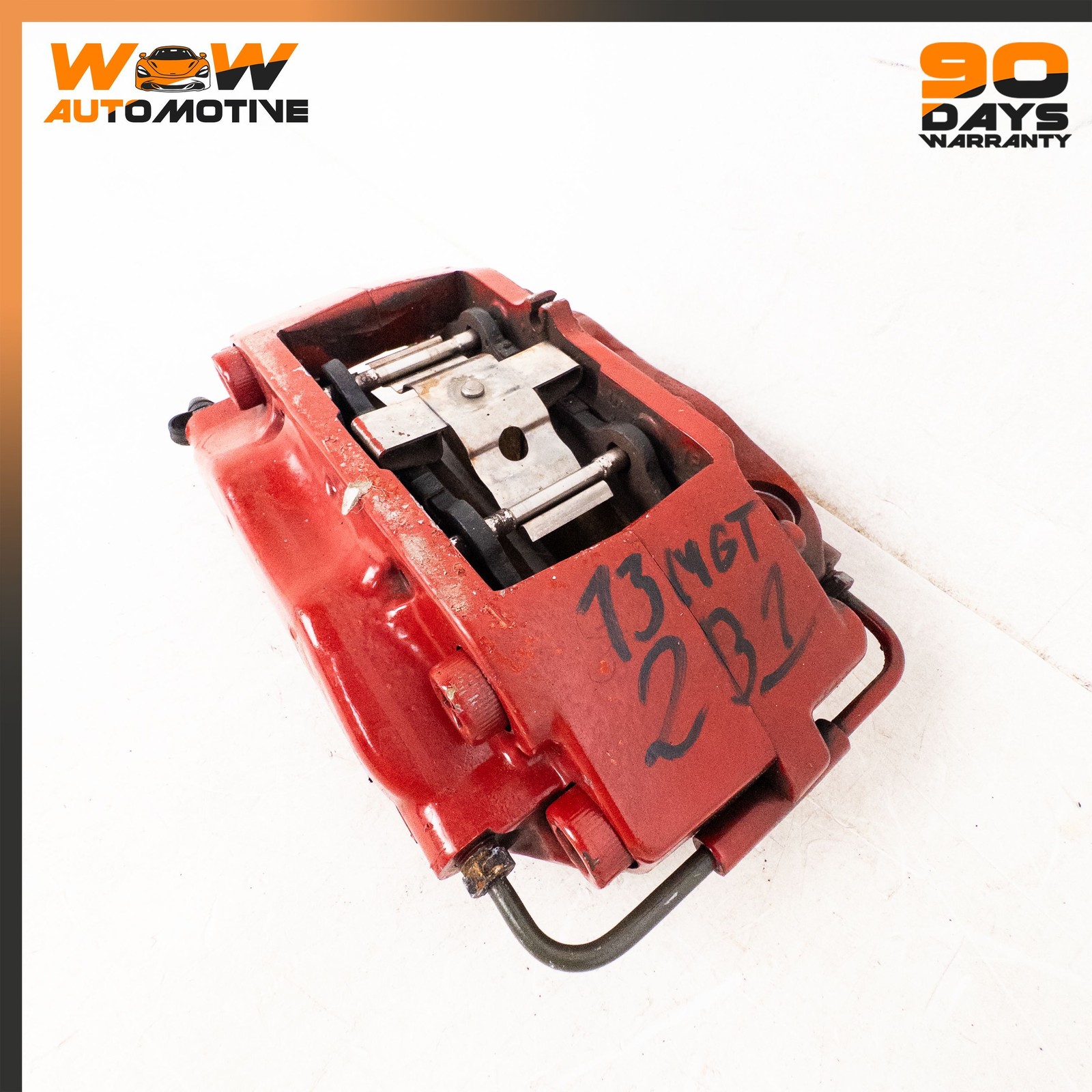 03-19 MASERATI GRANTURISMO S REAR RIGHT LEFT BRAKE CALIPER ASSEMBLY RED SET OEM