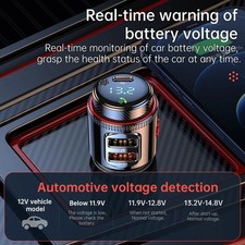 VR Robot PD30W QC 3.0 Bluetooth 5.4 Car MP3 Player FM Transmitter Wireless