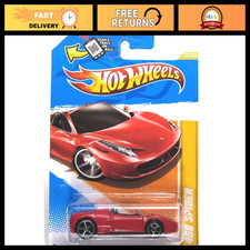 2012 Hot Wheels Ferrari 458 Spider Red Convertible #25/50 - New Model Collectibl