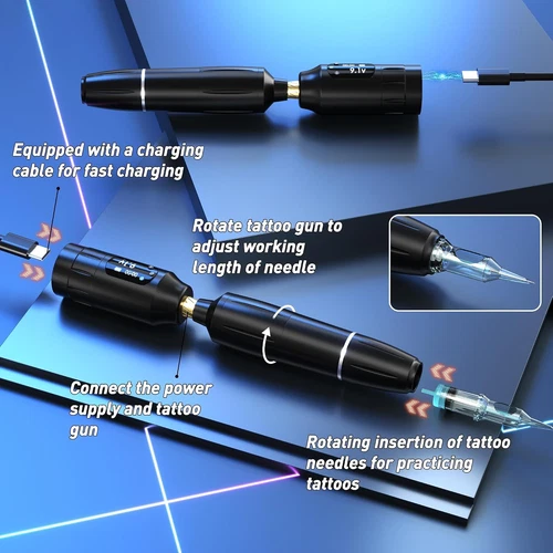 Eyebrow Microblading Tattoo Machine Kit, Professional Complete Wireless Tattoo G image 2