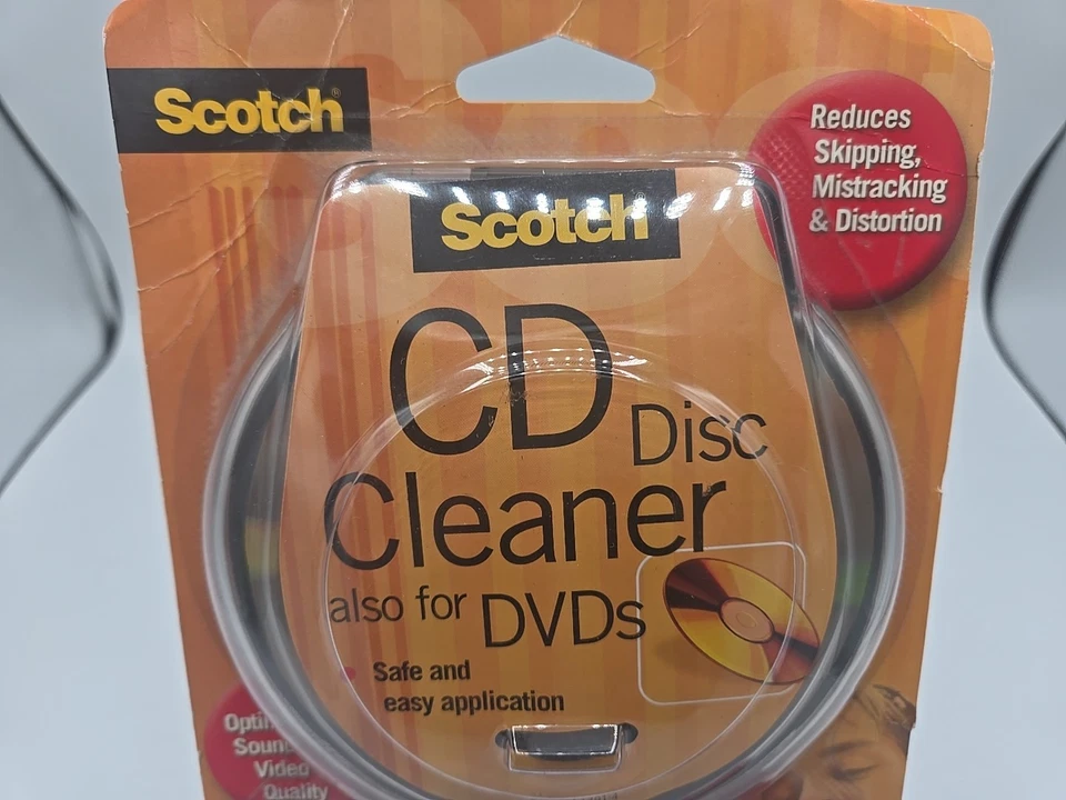 Limpiador de discos escocés 3M CD y DVD y solución de limpieza NUEVO en caja🔥 Foto 3 de 4