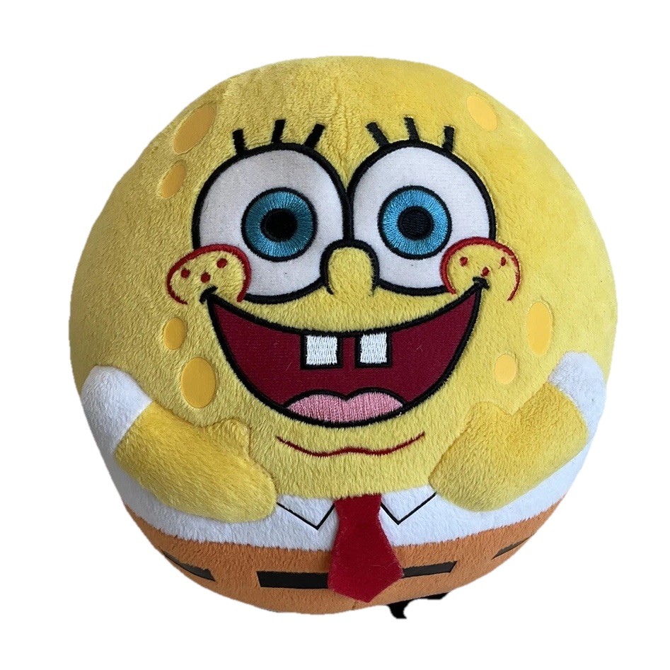 スポンジボブ　ぬいぐるみ　Ty ty spongebob Spongebob TY Spongebob Squarepants Beanie Ball Plush Round 2011 Viacom