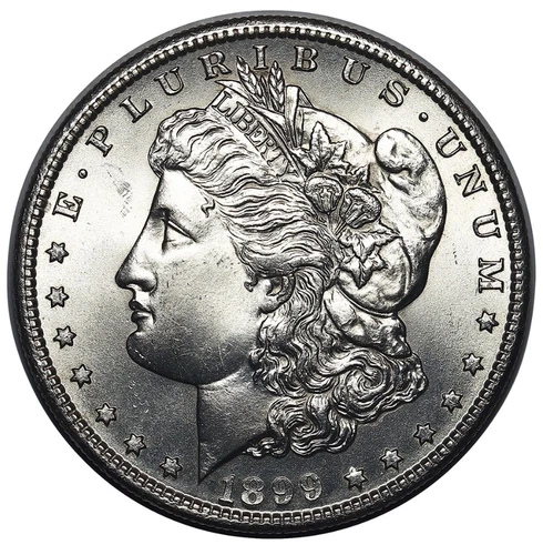 1899-S Morgan Silver Dollar,  Premium Quality Superb Gem BU++