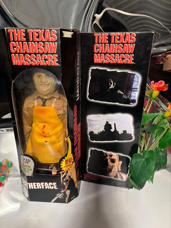 Rare Leatherface talking Doll Figure Texas Chainsaw Massacre 18” Collector - Photo 1/4