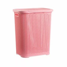 Large Plastic Laundry Basket Clothes Washing Bin Hamper Storage Organiser