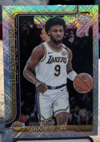 2025-26 Topps Chrome SKYLIGHT REFRACTOR Fanatics Exclusive Bronny James Jr. #182