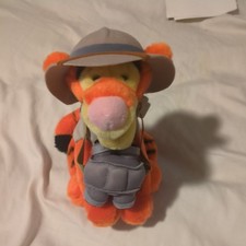 NEW Walt Disney World Safari Tigger Plush 8" Winnie The Pooh Stuffed Animal Toy