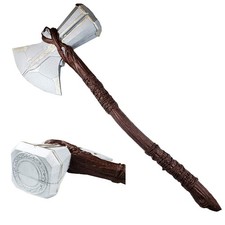 Mythical Hammer and Axe Foam Prop Set for Cosplay, Halloween, Parties
