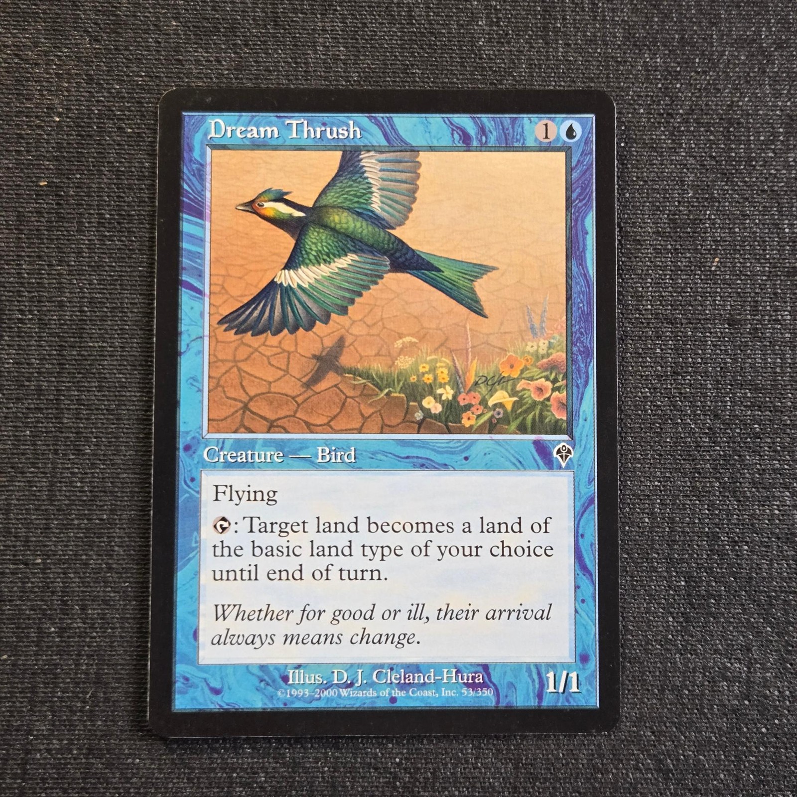 Magic: The Gathering Invasion Dream Thrush Common 53 Lightly Played