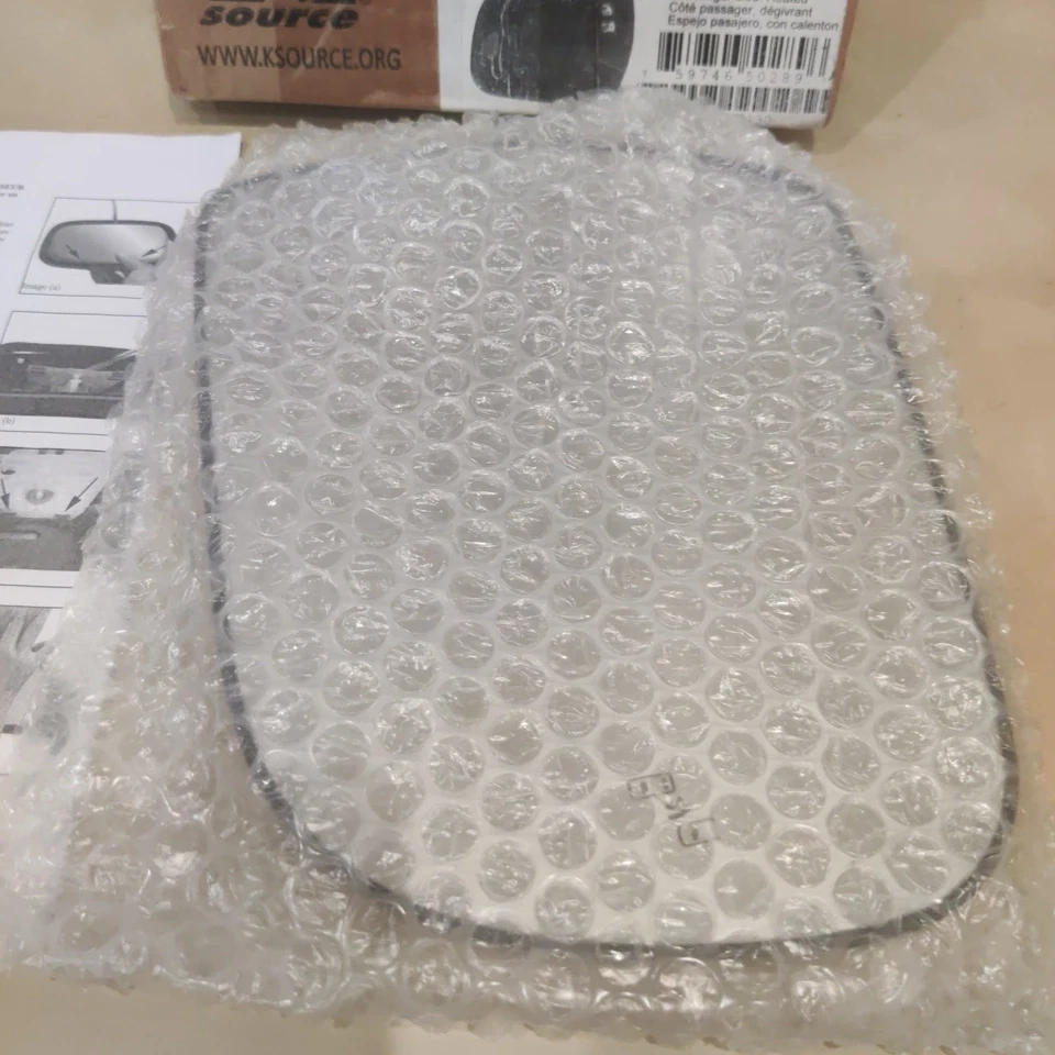 Espejo retrovisor de punto ciego lateral del pasajero vidrio térmico con respaldo para Toyota Sienna 11-17 Foto 2 de 4