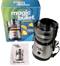 Magic Bullet Mini Juicer MBJ100 Fresh Juice Fruits Veggies Greens Tested Working