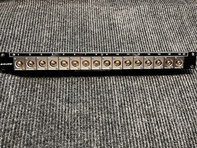 Canare 16 1U BJRUK 12G A/V BNC Flush Mount Patch Panel Pre Owned