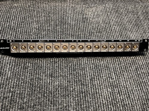 Canare 16 1U BJRUK 12G A/V BNC Flush Mount Patch Panel Pre Owned