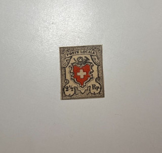 Timbre suisse – Poste Locale 2½ Rp – Timbre classique – Non expertisé