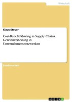 Claus Steuer | Cost-Benefit-Sharing In Supply Chains. Gewinnverteilung In...