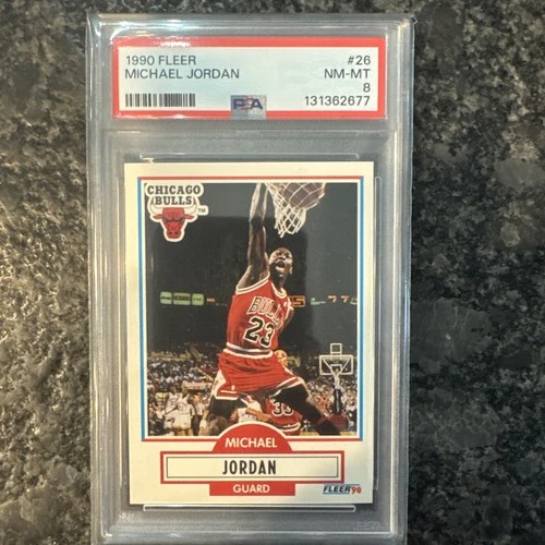 1990 Michael Jordan #26 Fleer PSA 8 Chicago Bulls