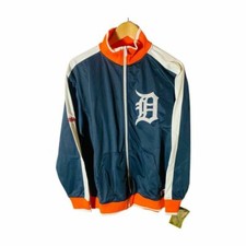 Stiches Athletic Gear Men's Detroit Tigers Full Zip Jacket - MEDIUM