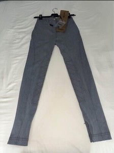 Burberry Zip Detail Stretch Cotton Blend Trousers