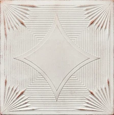 Home Decor Foam Glue-up Ceiling Tile 20x20 R14W White Satin Washed Copper 48pcs