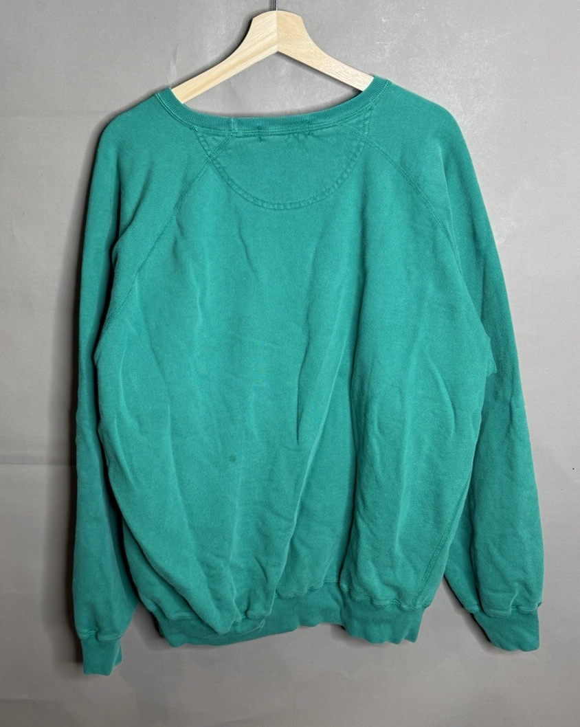 Polo Ralph Lauren verde con pony rosso essenziale felpa manica lunga taglia XL