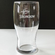 Strongbow Cider Glas Gläser Becher Bier Saft Wasser 0,5 l - 16 cm hoch - Top