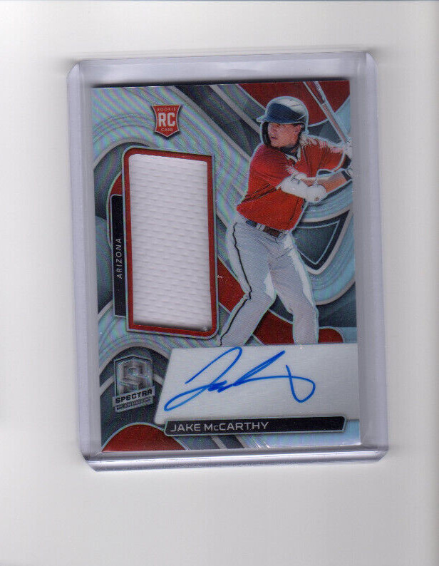 2022 Panini Chronicles Spectra Jake McCarthy Rookie Auto Jersey 60/199