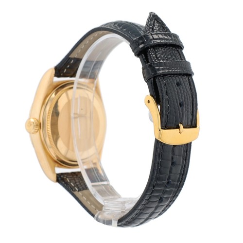 OROLOGIO ROLEX DAY-DATE PRESIDENT ORO GIALLO 18K FABBRICA QUADRANTE NERO DIAMANTI 36MM - Foto 4 di 8