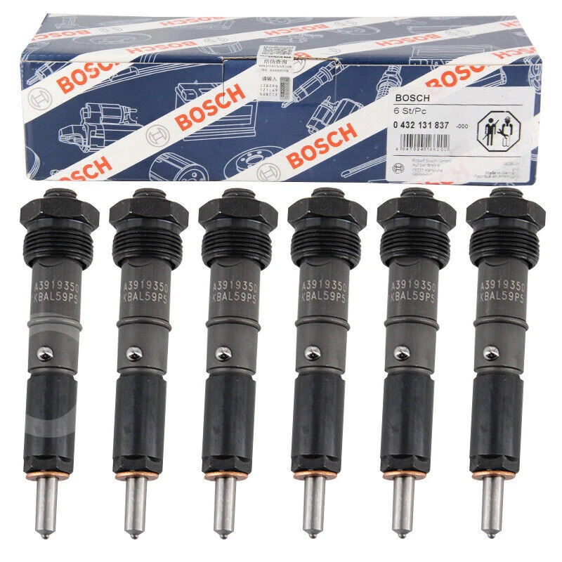 6X Inyectores de combustible Bosch 3919350 50 HP 0432131837 para 89-93 Dodge Cummins 5,9 L 12 V Foto 2 de 4