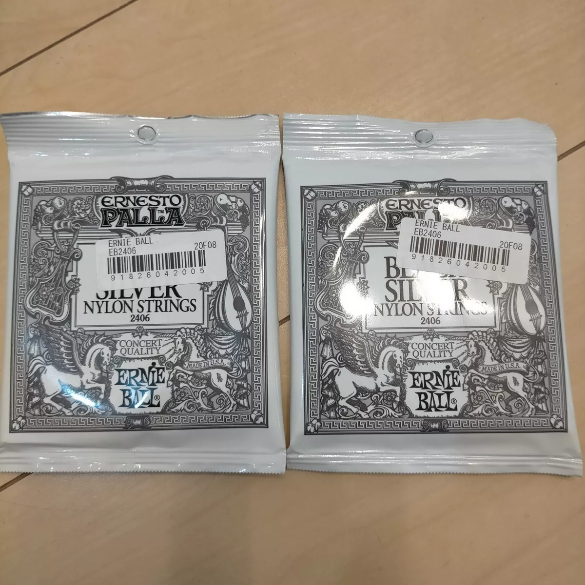 Ernie ball black and silver nylon strings deals