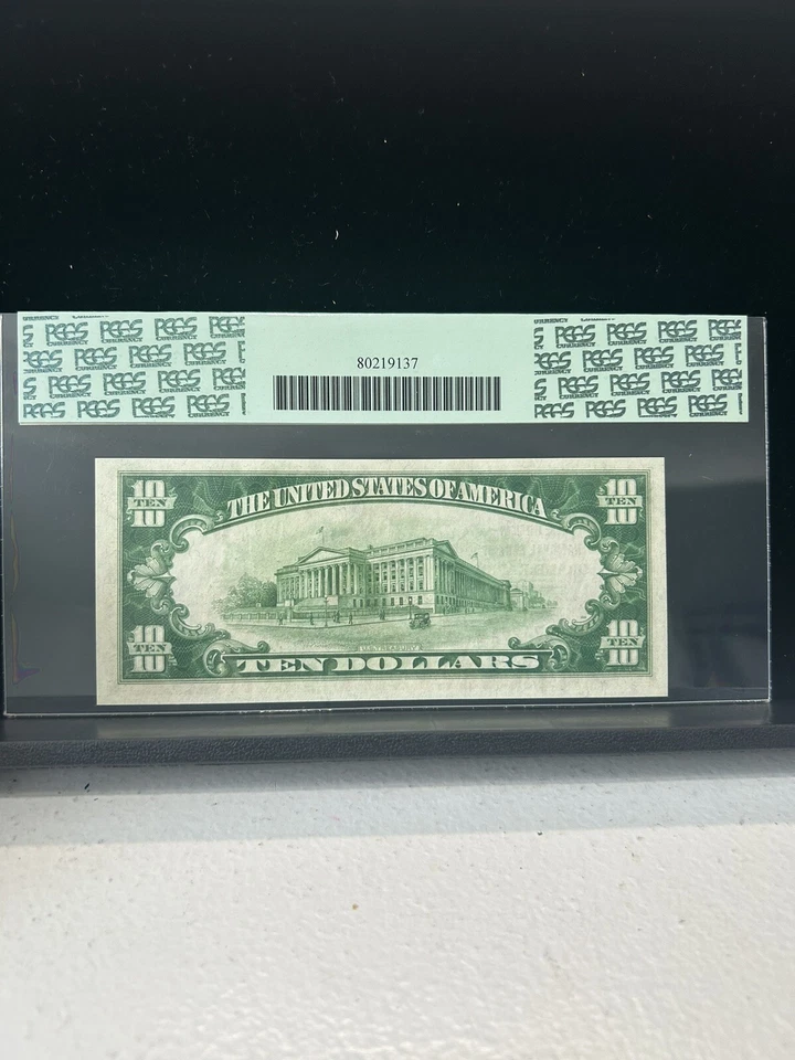SASA 1929 Amer National Bank Grand Rapids $10 Charter 13328 Pcgs Gem New 65ppq - Image 2 of 2