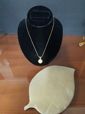 Black Velvet Jewelry Necklace Earring Pendant Display Stand and mat